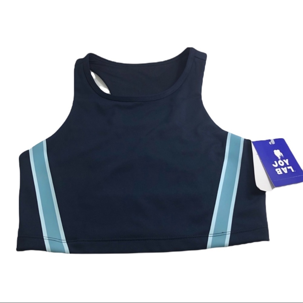 NWT Joy Lab Longline Bra Navy Blue Low Support S